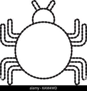 bug sign icon virus symbol software error disinfection Stock Vector