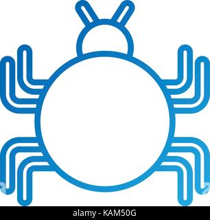bug sign icon virus symbol software error disinfection Stock Vector