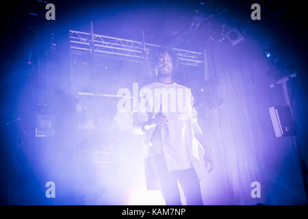 The American rapper and lyricist Danny Brown performs a live concert at Parkteatret in Oslo. Norway, 02/12 2016. Stock Photo