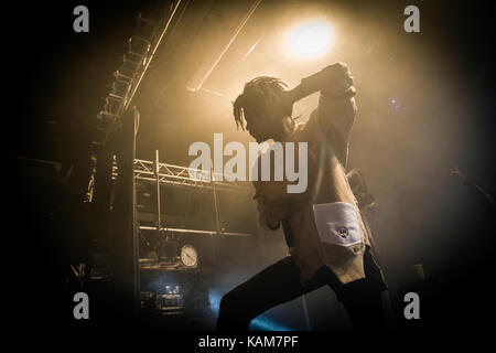 The American rapper and lyricist Danny Brown performs a live concert at Parkteatret in Oslo. Norway, 02/12 2016. Stock Photo