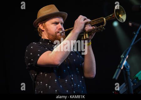 Destroyer, the Canadian indie rock band, performs a live concert at the Norwegian music festival Piknik i Parken 2016 in Oslo. Norway, 26/06 2016. Stock Photo