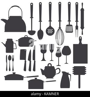 Kitchen utensils icons Stock Vector Image & Art - Alamy