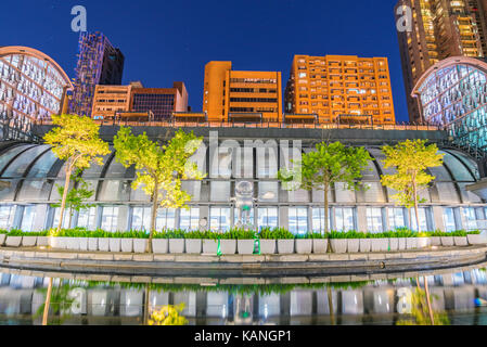 TAIPEI, TAIWAN - JULY 15: This is the architecture of Daan Forest Park station a famous station in the downtown area on July 15, 2017 in Taipei Stock Photo