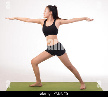 asian yoga girl Stock Photo - Alamy