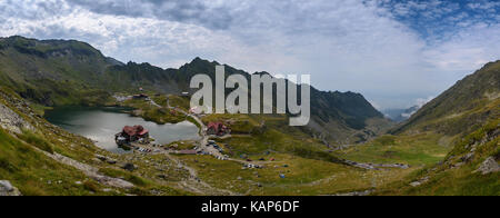 Landscape from the rocky Fagaras mountains in Romania Stock Photo