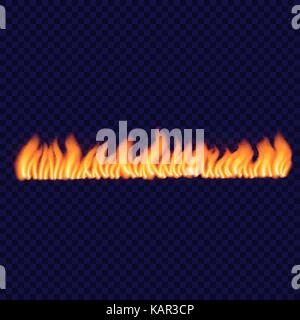 Long spark fire concept background, realistic style Stock Vector