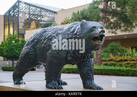 Westwood, JUN 21: UCLA Bruin Statue on JUN 21, 2017 at Westwood, Los Angeles County, California, United States Stock Photo