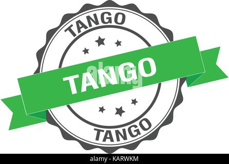 Tango stamp illustration Stock Vector