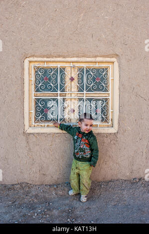 Portrait of a boy in village Merzouga, Morocco Stock Photo