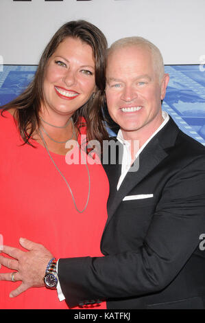 LOS ANGELES, CA. July 19, 2011: Neal McDonough & wife Ruve