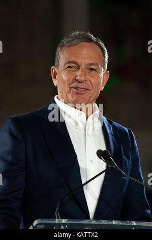 Los Angeles, USA. 27th Sep, 2017. Bob Eiger, CEO of Walt Disney Co. at the press conference for The Academy Museum of Motion Pictures which is under construction in Los Angeles and  scheduled for completion in 2019. Credit: Robert Landau/Alamy Live News Stock Photo