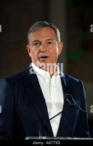 Los Angeles, USA. 27th Sep, 2017. Bob Eiger, CEO of Walt Disney Co. at the press conference for The Academy Museum of Motion Pictures which is under construction in Los Angeles and  scheduled for completion in 2019. Credit: Robert Landau/Alamy Live News Stock Photo