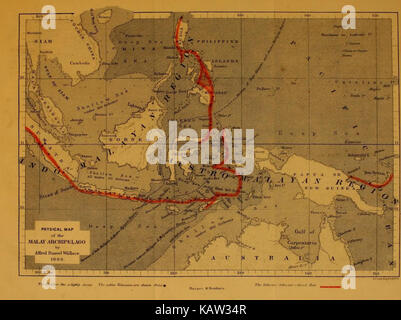 The Malay Archipelago (Map 3) (7402223428) Stock Photo