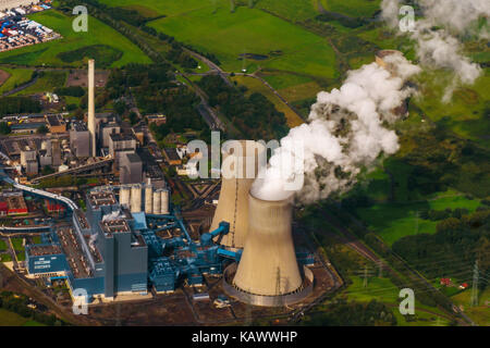 Aerial view of power station. Stock Photo