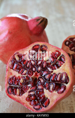 Pomegranates, Punica granati Stock Photo