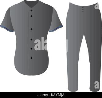 Isolated baseball uniform Stock Vector