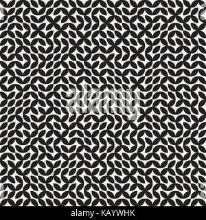 Irregular Maze Line. Abstract Geometric Background Design. Vector Seamless Black and White Pattern. Stock Vector