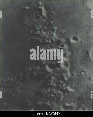 This image from the *Weinek Moon Atlas*, T02, showcases a detailed lunar map, offering a close-up of the moon’s surface features with high precision and scientific accuracy. Stock Photo