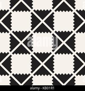 Shapes seamless pattern background. Stylish symmetric lattice.  Abstract geometric tiling mosaic Stock Vector