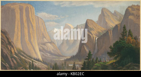 Yosemite Valley, Looking East from the Mariposa Trail (Boston Public Library) Stock Photo