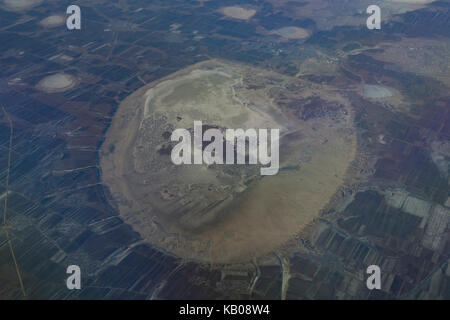 Aerial mountain landscape near Beijing, China Stock Photo