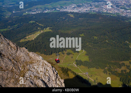 Gondola ride up Mt Pilatus in Lucerne Switzerland Luzern Swiss Stock Photo