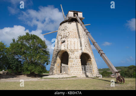 Betty's Hope Historic Sugar Plantation - Caribbean tropical island - Saint John's - Antigua and Barbuda Stock Photo