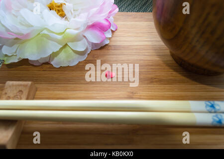 Japanese styled table wear small heart Stock Photo