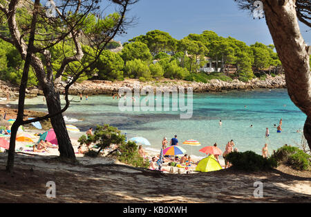 Cala Agulla beach in the island Mallorca in Spain Stock Photo