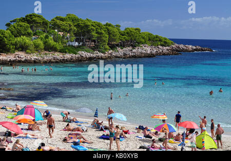 Cala Agulla beach in the island Mallorca in Spain Stock Photo