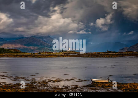 Ornsay Lighthouse, Isle of Skye, Scotland, United Kingdom Stock Photo