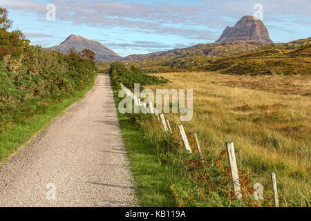 Loch Druim Suardalain, Assynt, Sutherland, Scotland, United Kingdom Stock Photo