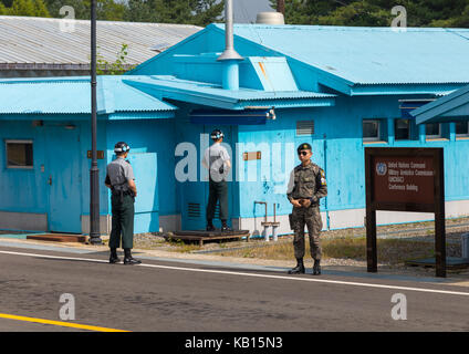 North Korean building in JSA Joint Security Area, DMZ Demilitarized ...