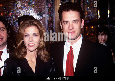 Rita Wilson and Tom Hanks attend The National Board of Review of Motion Pictures Awards Gala at Tavern on the Green in New York City in February of 1995. © RTSpellman / MediaPunch Stock Photo