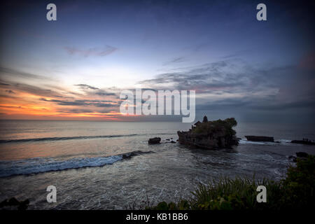Tanah Lot Temple on Sea, Bali, Indonesia Stock Photo