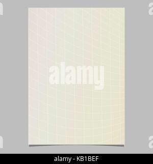 Abstract dynamic gradient curved grid page, brochure template - vector document background design Stock Vector