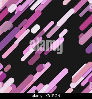 Seamless abstract random rounded diagonal stripe background pattern - trendy vector graphic from colored lines Stock Vector