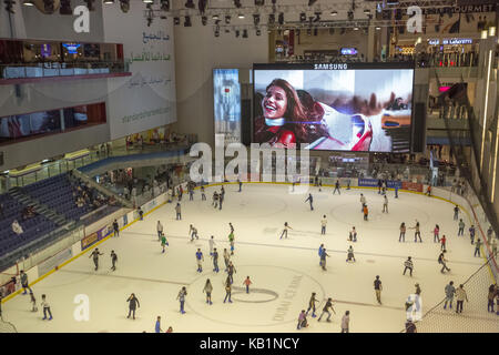 Ice Skating at Dubai Ice Rink inside Dubai Mall - The world's largest ...