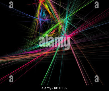 Chaos of rainbow Stock Photo