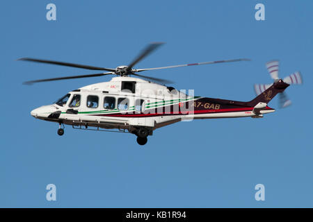 Leonardo (AgustaWestland) AW189 helicopter in the colours of Gulf 