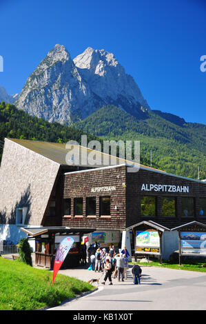 bavaria garmisch partenkirchen railway germany station werdenfels alamy