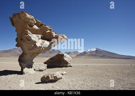 Bolivia, Los Lipez, Desierto de Siloli, Arbol de Piedra, Stock Photo