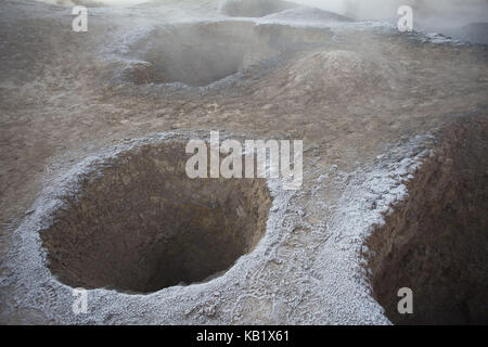 Bolivia, Los Lipez, field Geysir Sol de Manana, Stock Photo