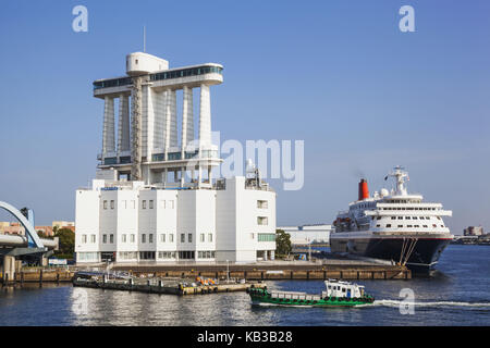 Japan, Honshu, Aichi, Nagoya, harbour, Nagoya port, Nagoya port Building, Stock Photo