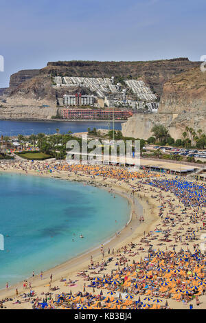 Spain, Canary islands, Gran Canaria, Playa de Los Amadores, close Puerto Rico, Stock Photo