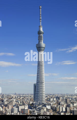 Japan, Honshu, Tokyo, Asakusa, Skytree Tower, Stock Photo