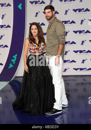 MTV Video Music Awards (VMA) 2017 Arrivals held at the Forum in Inglewood, California.  Featuring: David Eason, Jenelle Evans Where: Los Angeles, California, United States When: 26 Aug 2017 Credit: Adriana M. Barraza/WENN.com Stock Photo