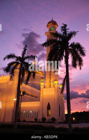 Asia, South-East Asia, Brunei Darussalam, chapelar Seri Begawan, Omar Ali Saifuddien Moschee, Stock Photo