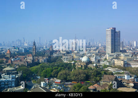 India, Maharastra, Mumbai, Bombay, Colaba district, skyline, stock exchange Stock Photo