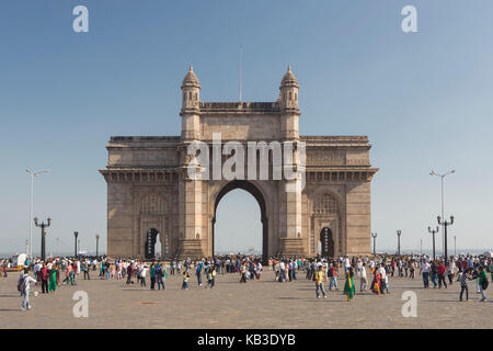 India, Maharastra, Mumbai, Bombay, Colaba district, gateway of India Stock Photo